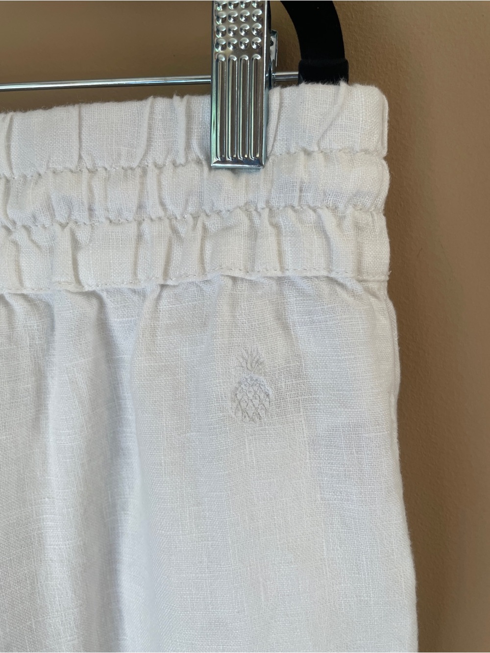Tommy Bahama Womens Linen Wide Leg Pants Small White Drawstring Coastal Beachy # - Picture 3 of 7